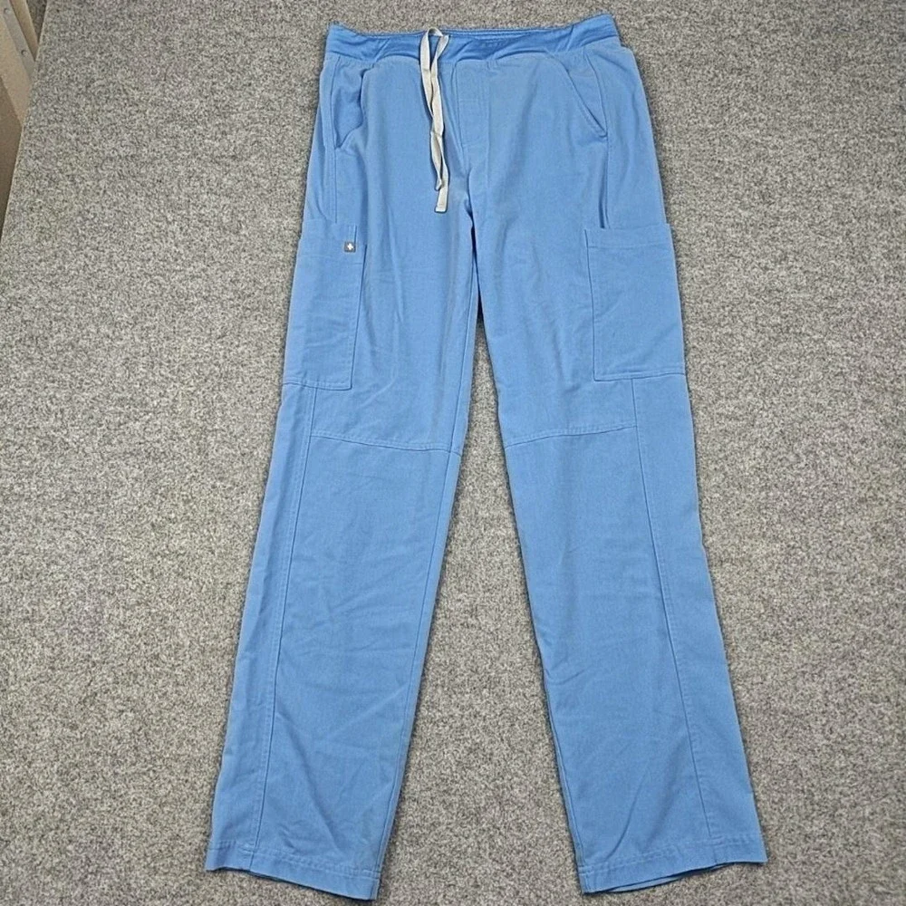 FIGS Pants Mens Medium Blue Technical Collection Cargo Scrub Workwear Stretch